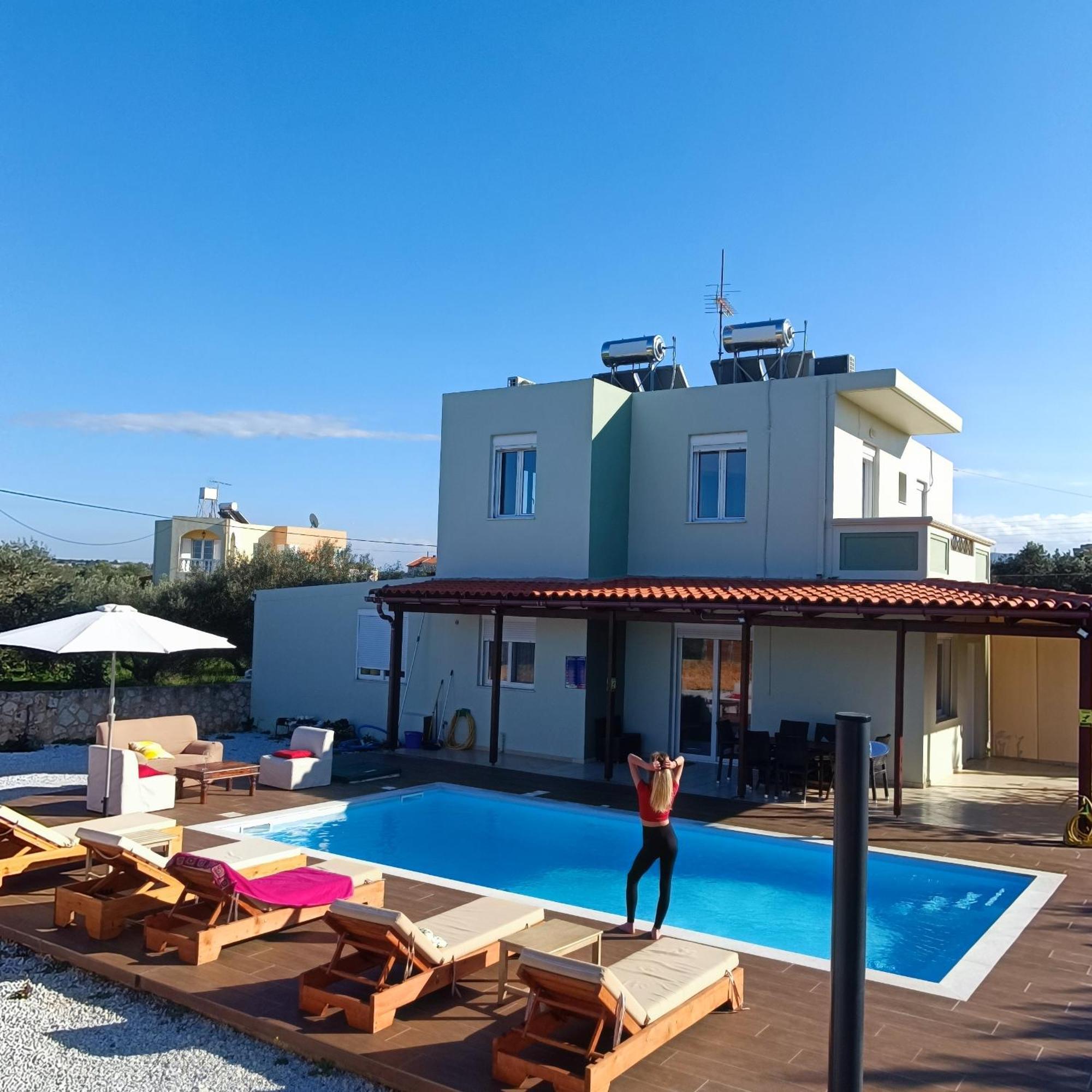 Drosoula Villa 3Bdr Private Swimming Pool Chorafakia Exterior photo