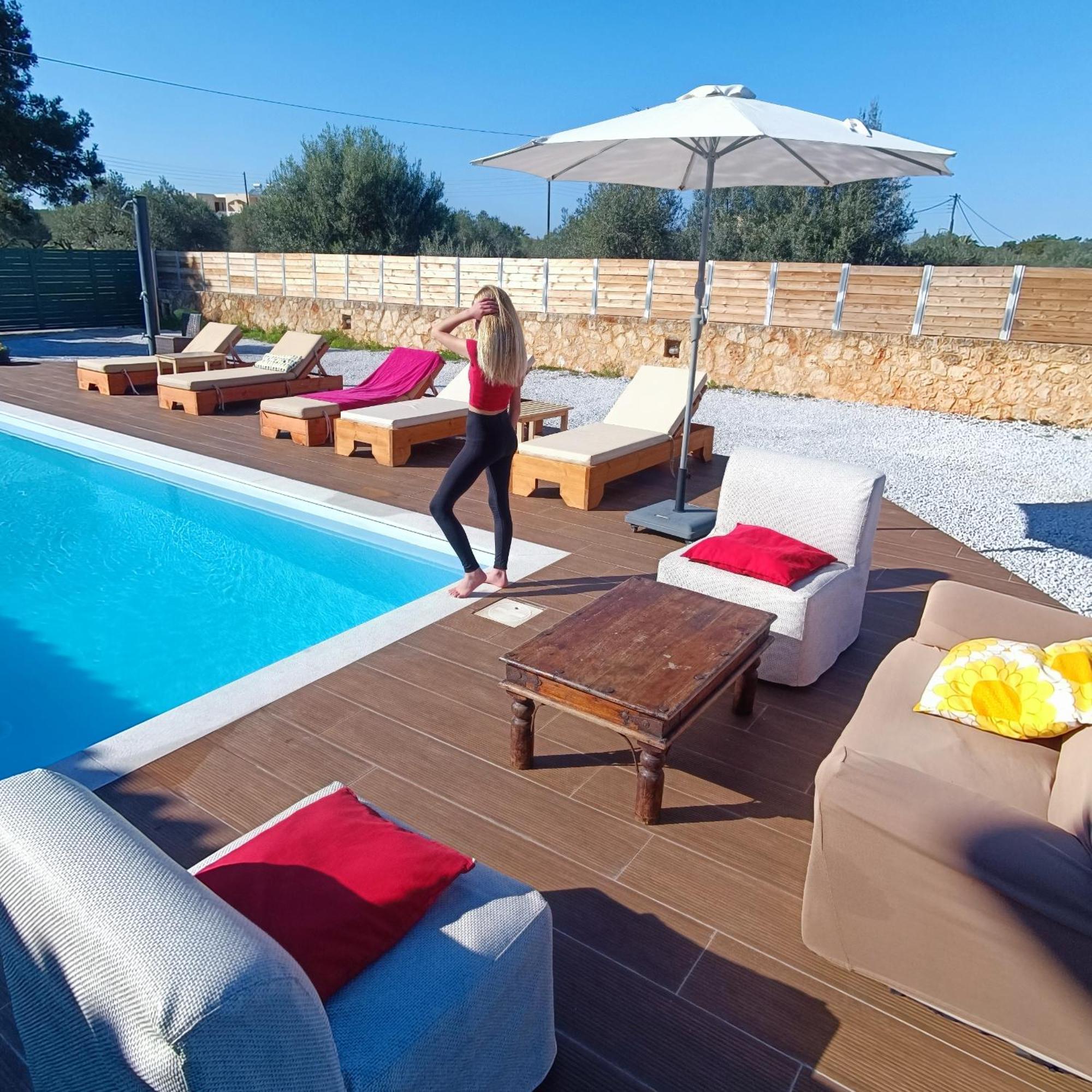 Drosoula Villa 3Bdr Private Swimming Pool Chorafakia Exterior photo